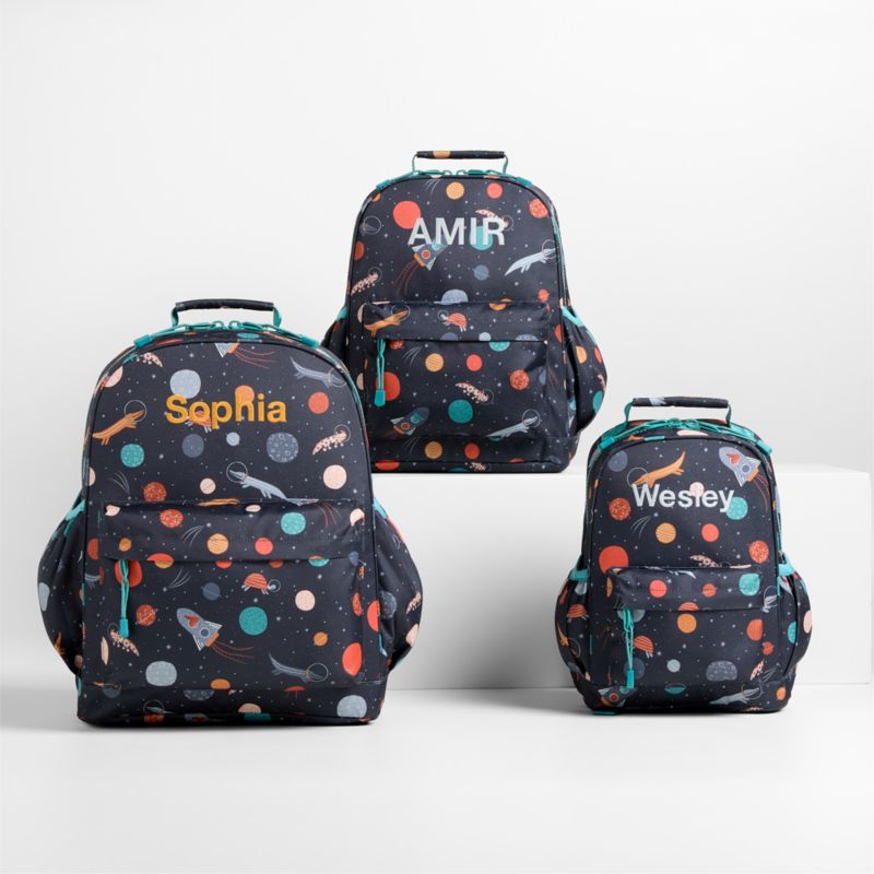 Outer Space Party Small Kids Backpack with Side Pockets - image 2 of 12