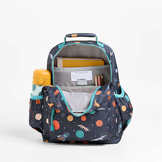 Outer Space Party Medium Kids Backpack with Side Pockets