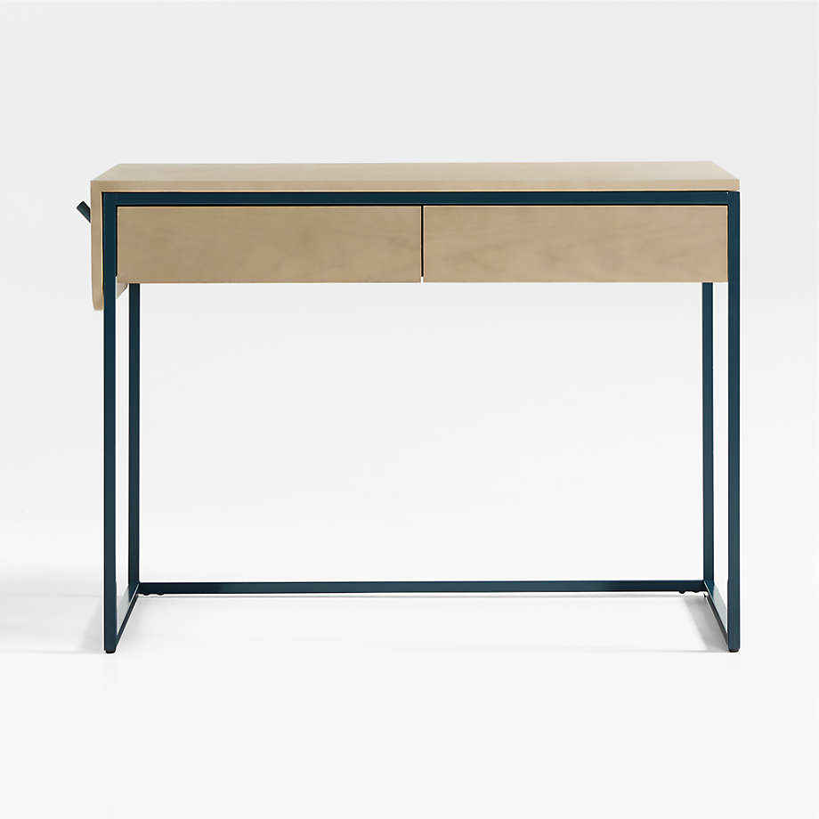 blue metal desk