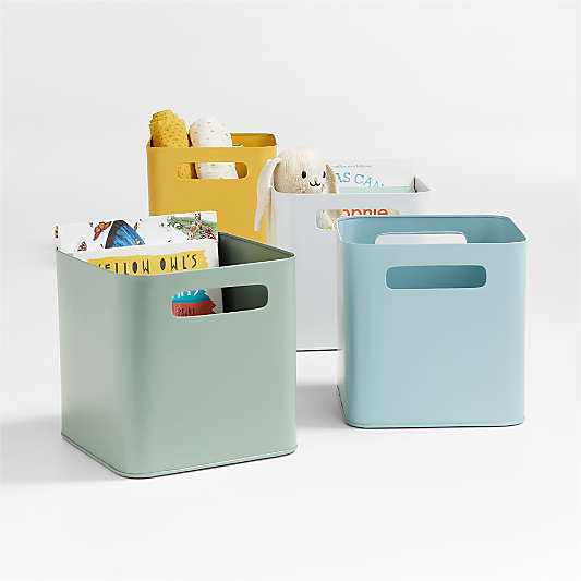 Outline Kids Metal Storage Bins with Handles