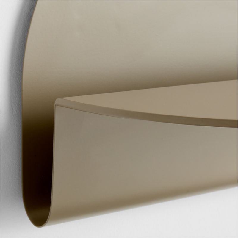 Outline Taupe Round Metal Kids Wall Shelf - image 4 of 5