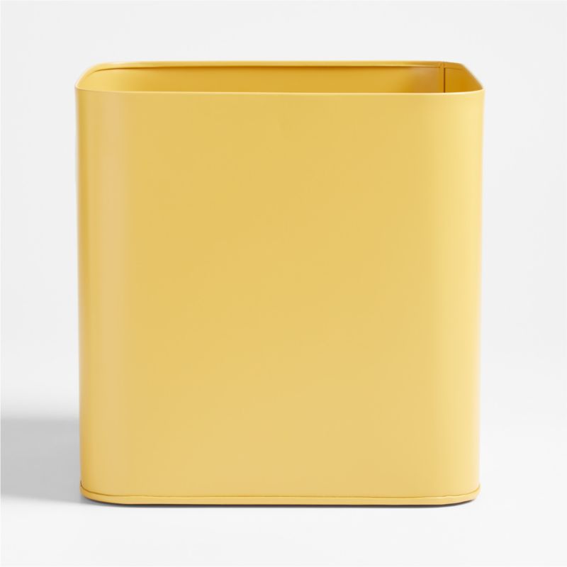 Outline Ochre Yellow Metal Storage Bin with Handles - image 3 of 6