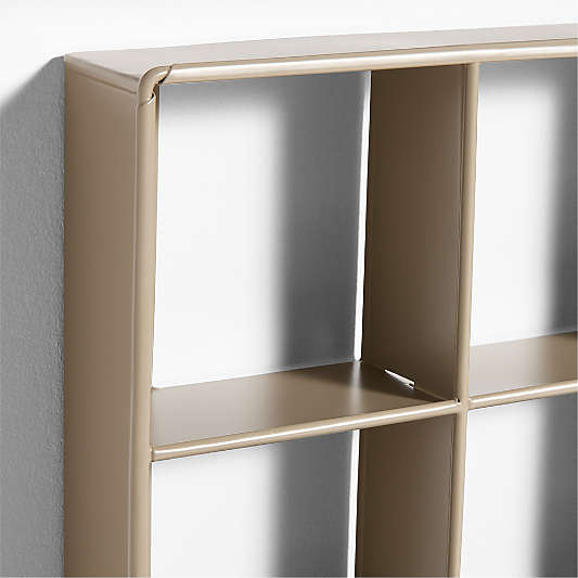 Outline Clay Brown Metal Toy Display Kids Wall Shelf
