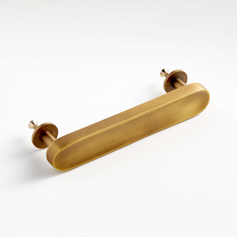 L Shaped Brass cabinet handles  Unique brass hardware from The