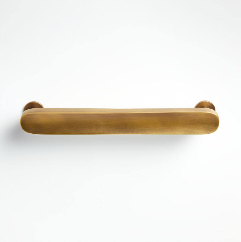 Oval 6" Antique Brass Bar Pull