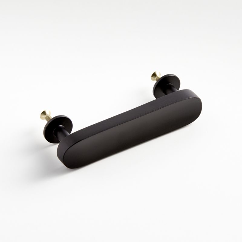 Oval 3" Matte Black Bar Pull - image 7 of 10