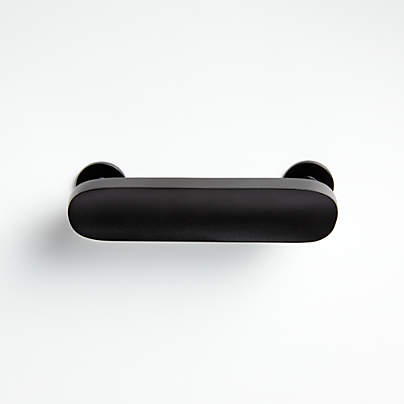 Oval 3" Matte Black Bar Pull