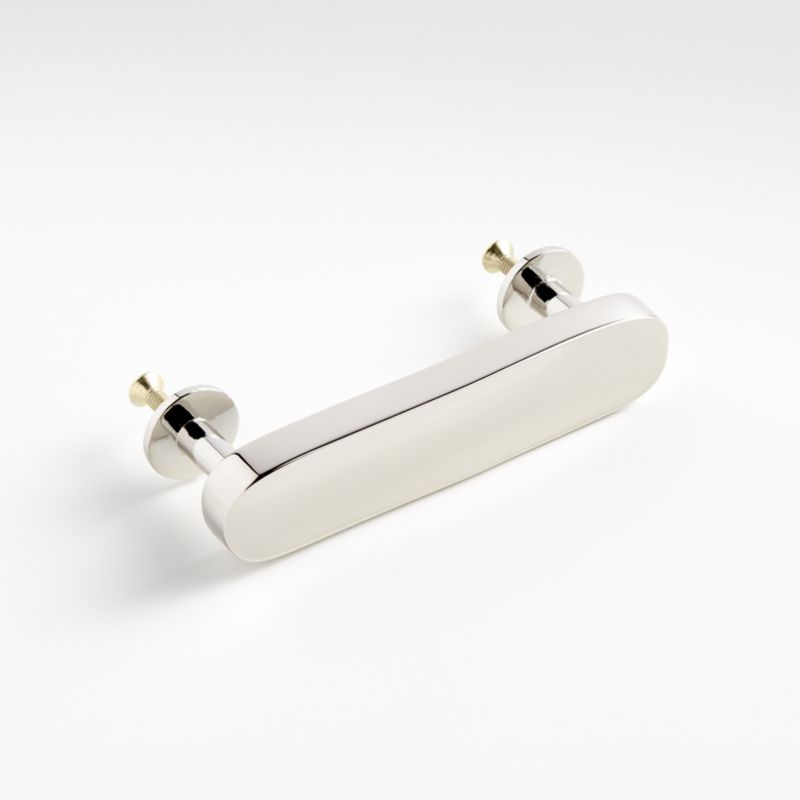 Oval 4" Polished Nickel Bar Pull - image 7 of 10