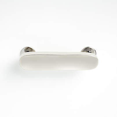 Oval 3" Polished Nickel Bar Pull