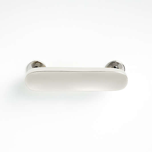 Oval 3" Polished Nickel Bar Pull