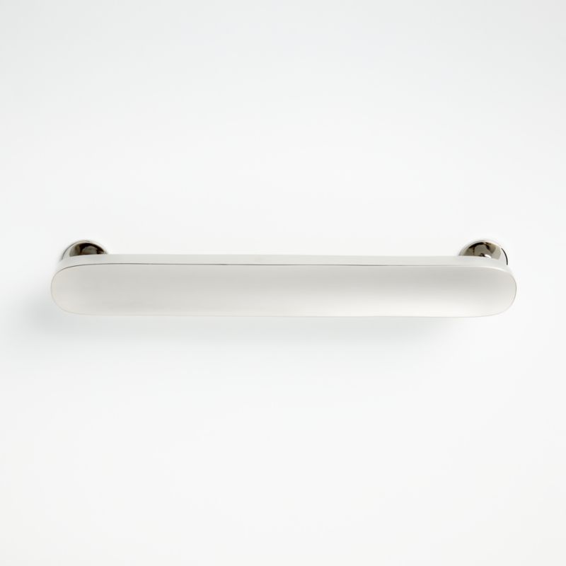 Oval 6" Polished Nickel Bar Pull