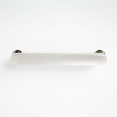 Oval 6" Polished Nickel Bar Pull