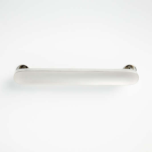 Oval 6" Polished Nickel Bar Pull