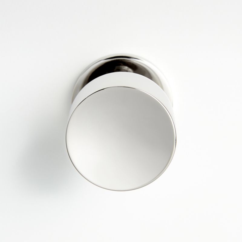 Oval Polished Nickel Knob
