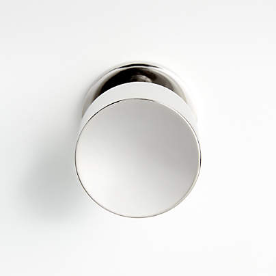 Oval Polished Nickel Knob