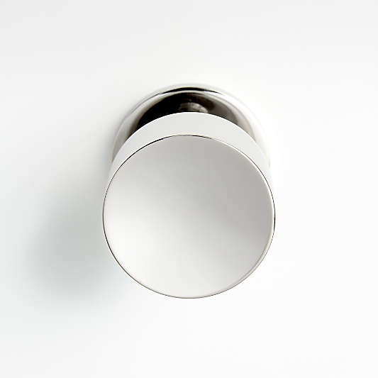 Oval Polished Nickel Knob