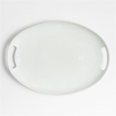 View Oval Platter with Handles details