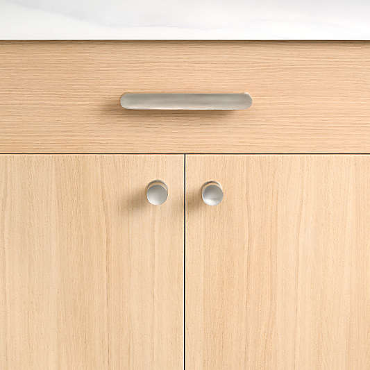 Oval 3" Brushed Nickel Bar Pull