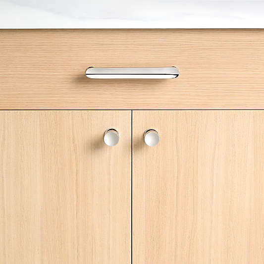 Oval Polished Nickel Knob and Bar Pulls