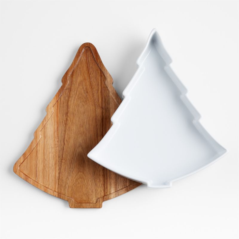 Holiday Tree Oven-to-Table Casserole Dish with Wood Trivet - image 4 of 5
