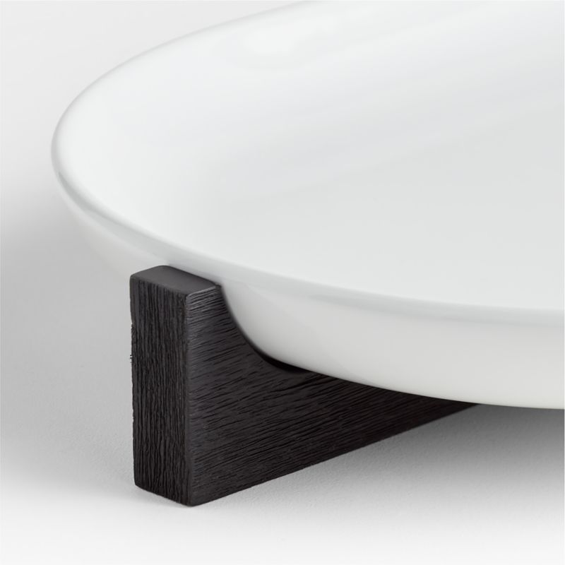 Oven-to-Table Oval Platter with Black Wood Trivet - image 6 of 7