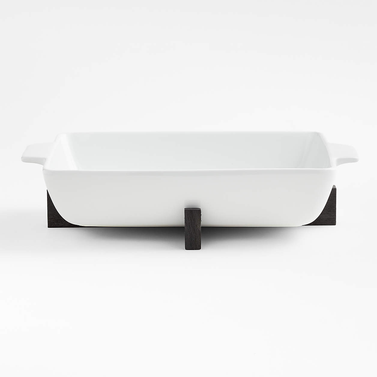 Oven to Table Rectangular Baking Dish with Black Wood Trivet + Reviews