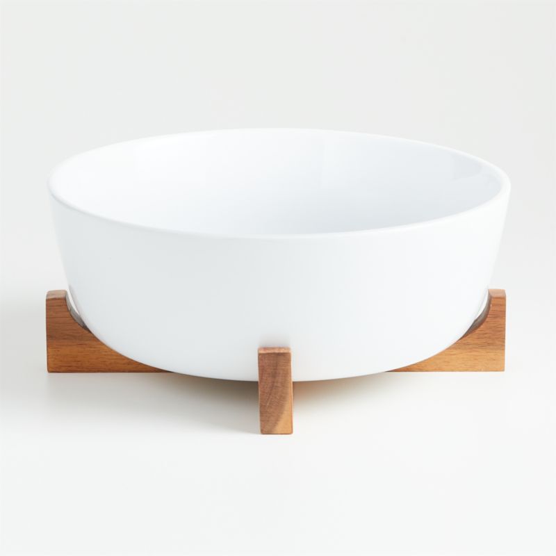 Oven-to-Table Square Baking Dish with Wood Stand