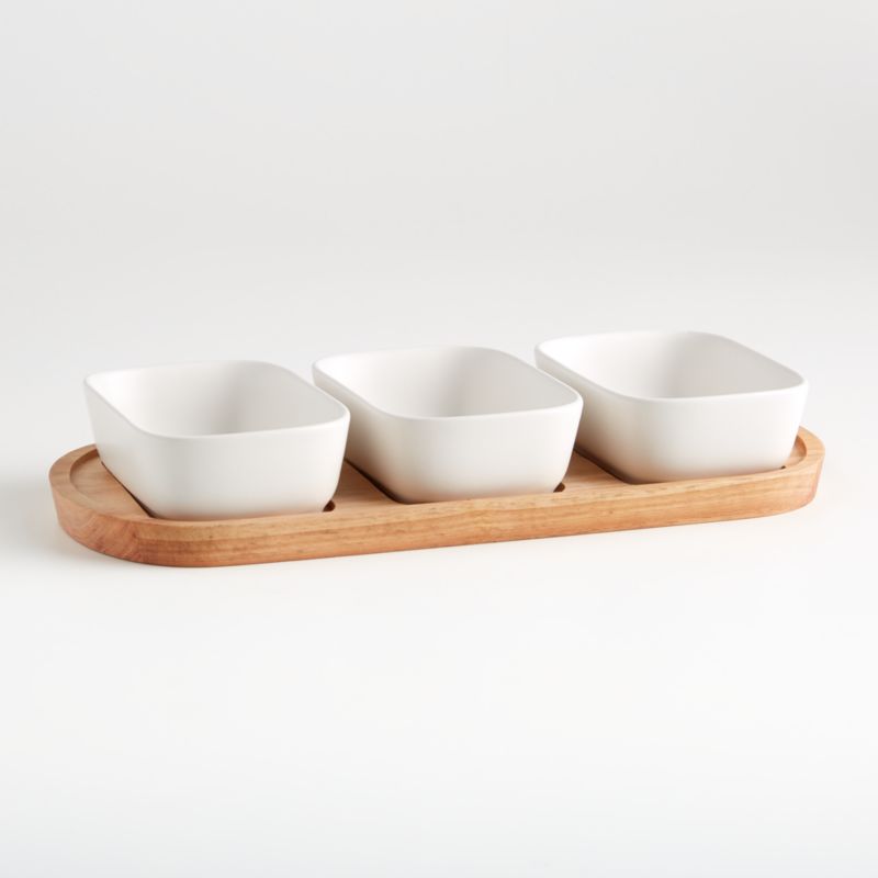 Oven to Table Oval Serving Bowls with Oval Platter Crate Barrel