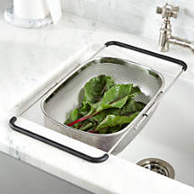 Over-The-Sink Mesh Colander + Reviews | Crate & Barrel