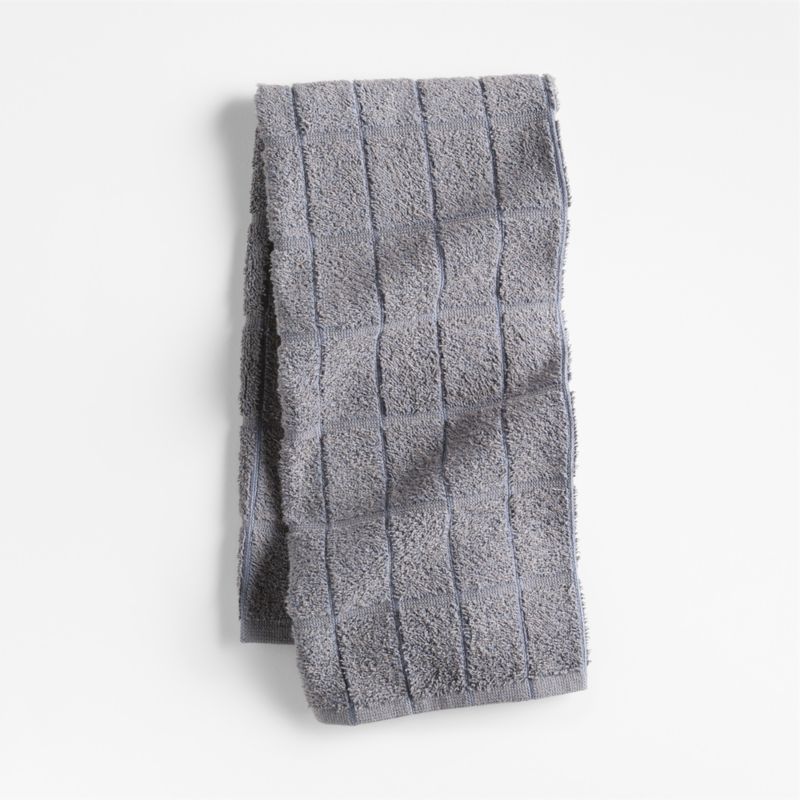 Oversized Recycled Cotton Blend Grey Utility Kitchen Towel - image 0 of 2