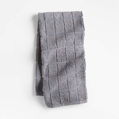 Oversized Recycled Cotton Blend Grey Utility Kitchen Towel