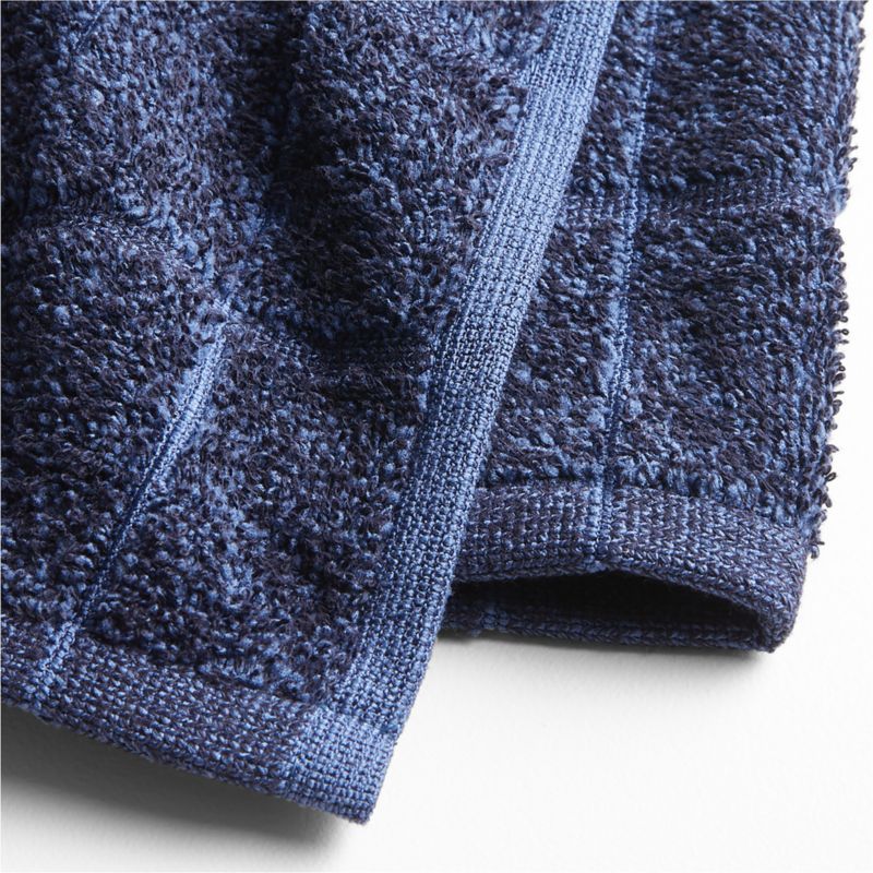 Oversized Recycled Cotton Blend Indigo Utility Kitchen Towel - image 1 of 2