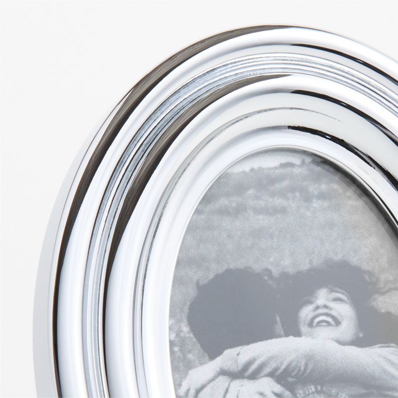 Signature Silver Oval Picture Frame 2"x3" - image 3 of 6