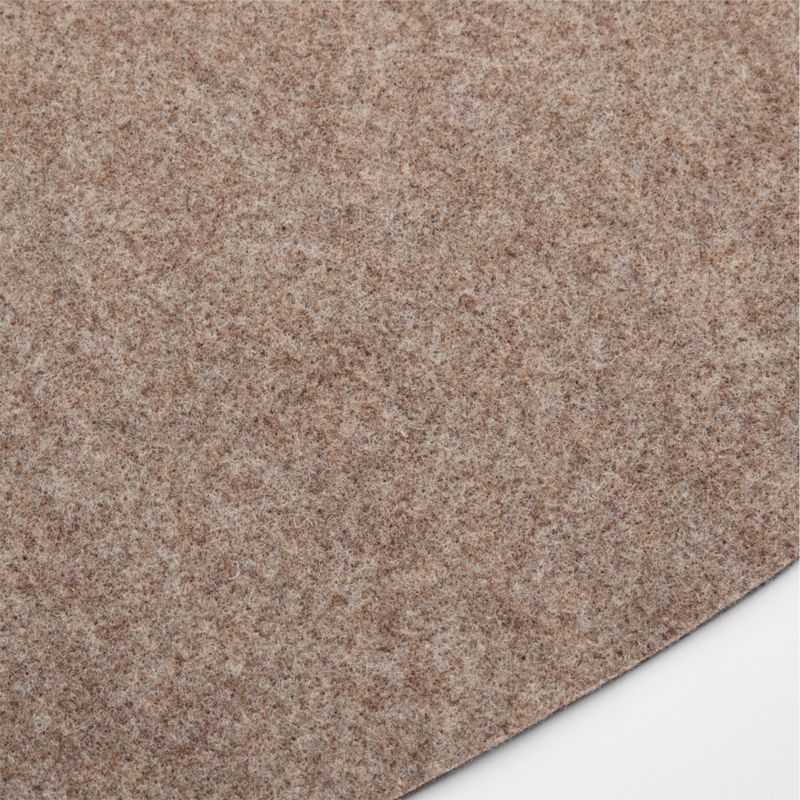 Oval Stone Grey Felt Placemat - image 1 of 2