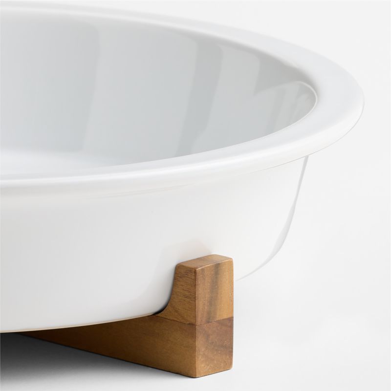 Oven-to-Table Pie Dish with Acacia Wood Trivet - image 6 of 8