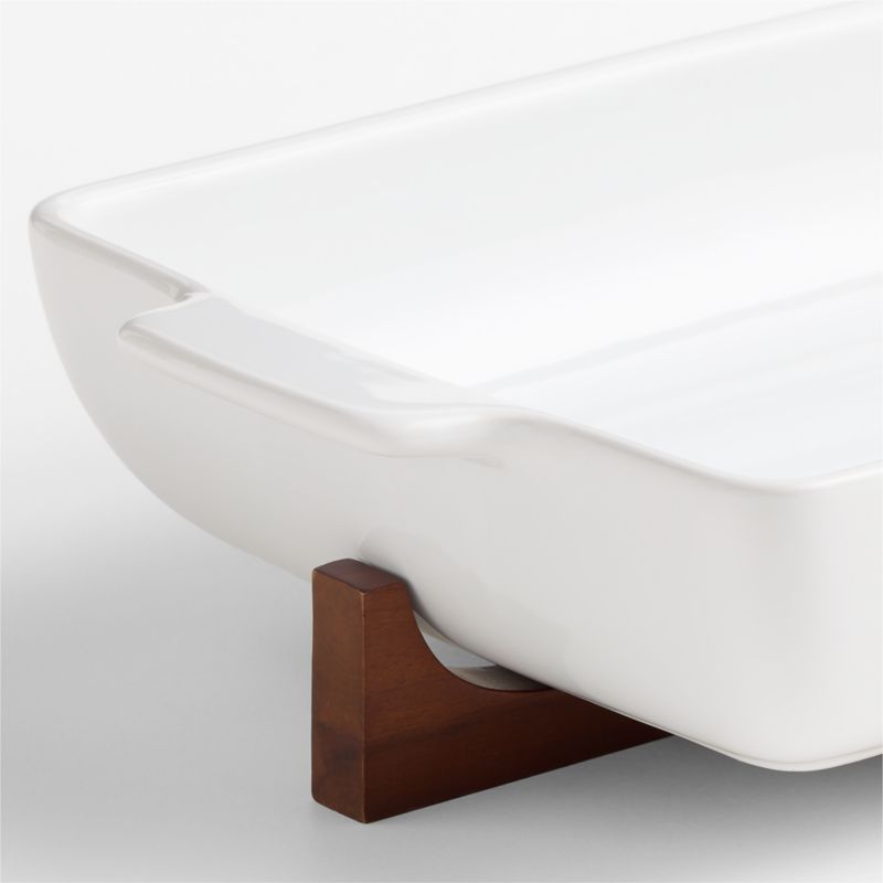 Oven-to-Table Rectangle Baking Dish with Acacia Wood Trivet - image 6 of 8