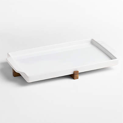 Oven-to-Table Sheet Pan with Acacia Wood Trivet