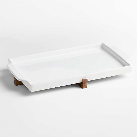 Oven-to-Table Sheet Pan with Acacia Wood Trivet