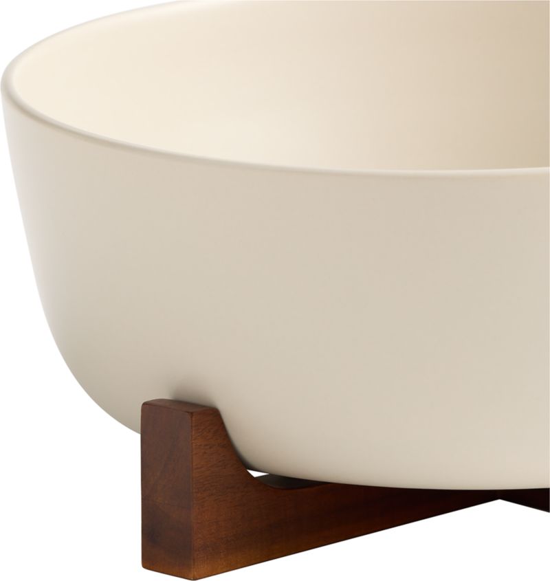 Oven-to-Table Serving Bowl with Dark Acacia Wood Trivet - image 8 of 10