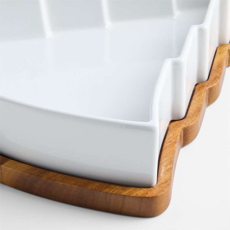 Holiday Tree Oven-to-Table Casserole Dish with Wood Trivet - image 1 of 5