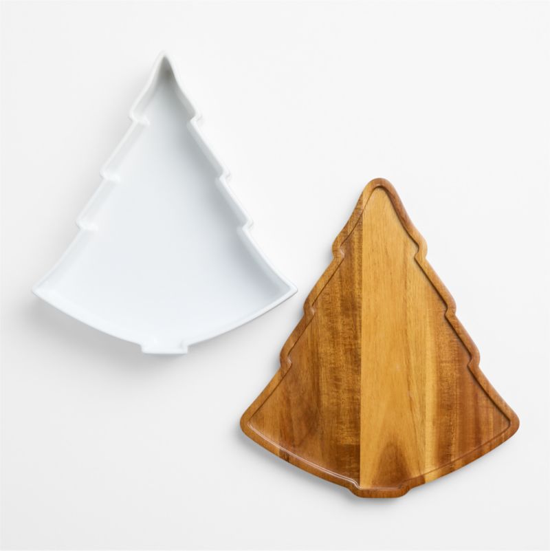 Holiday Tree Oven-to-Table Casserole Dish with Wood Trivet - image 2 of 5