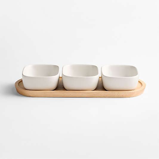 Oven-to-Table Oval Serving Bowls with Oval Platter