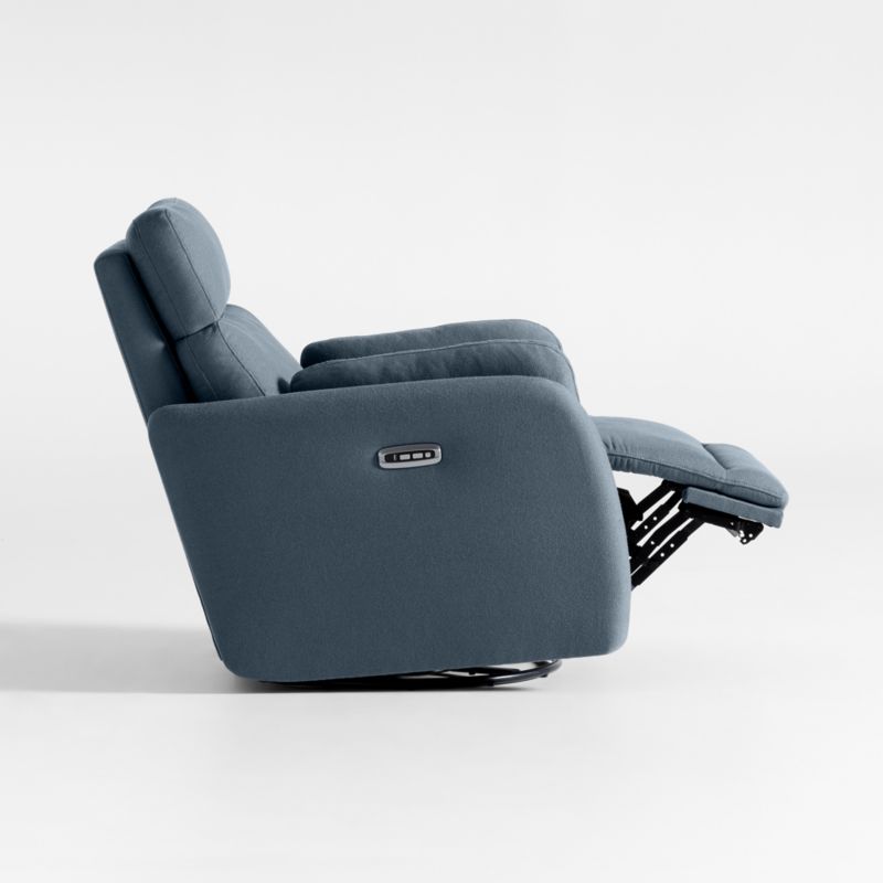 Owen Blue Nursery Power Recliner Chair with Metal Base - image 5 of 9