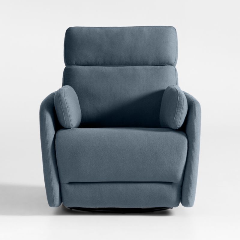 Owen Blue Nursery Power Recliner Chair with Metal Base - image 2 of 9