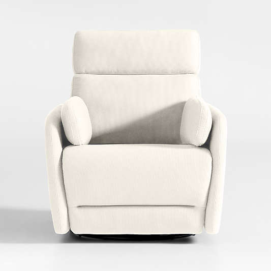 Owen Cream Nursery Electronic Power Recliner with Night Light