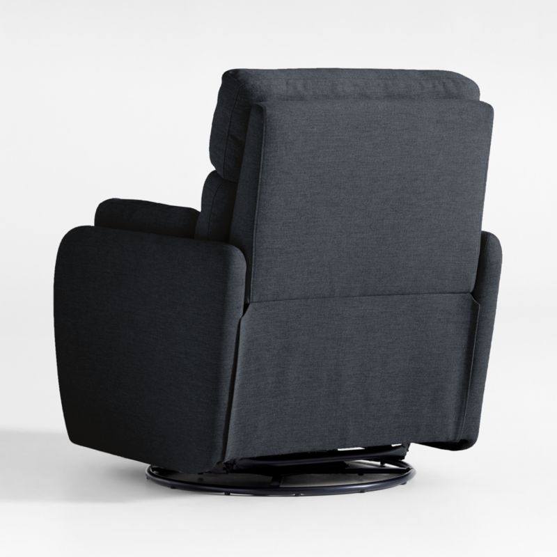 Owen Midnight Blue Nursery Power Recliner Chair with Metal Base - image 3 of 8