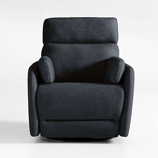 Owen Midnight Blue Nursery Electronic Power Recliner with Nightlight