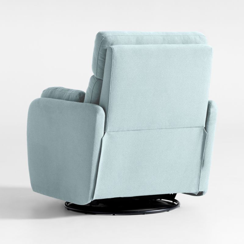 Owen Light Blue Nursery Power Recliner Chair with Metal Base - image 3 of 8