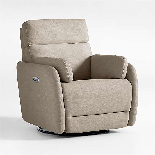 Owen Sand Castle Nursery Power Recliner Chair with Metal Base