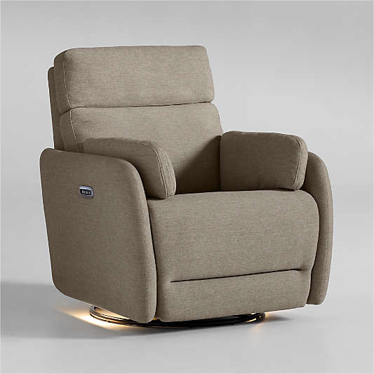 Owen Sand Castle Nursery Electronic Power Recliner with Night Light